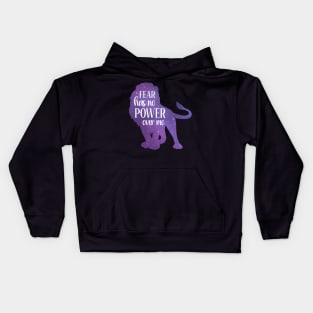 Brave Lion Positive Message for Courage and Encouragement Kids Hoodie